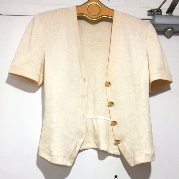 ST. JOHN BASICS SHORT SLEEVE SWEATER JACKETS SIZE S - Picture 4 of 7